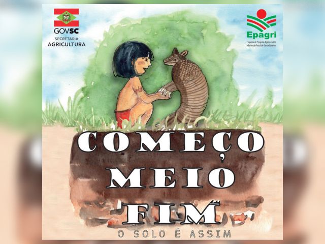 Livro infantil de educação ambiental sobre solos